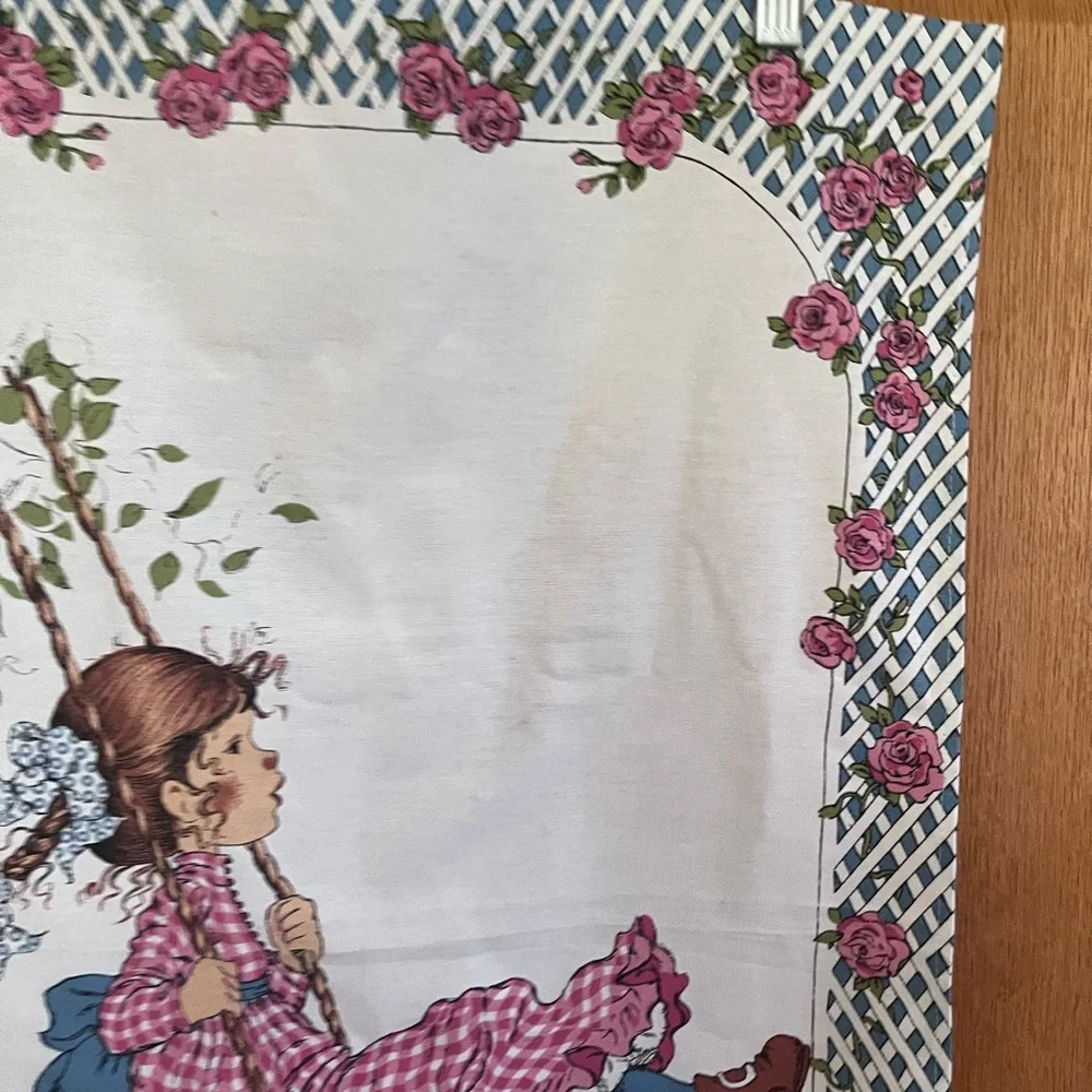 Sarah Kay vintage linen tea towel